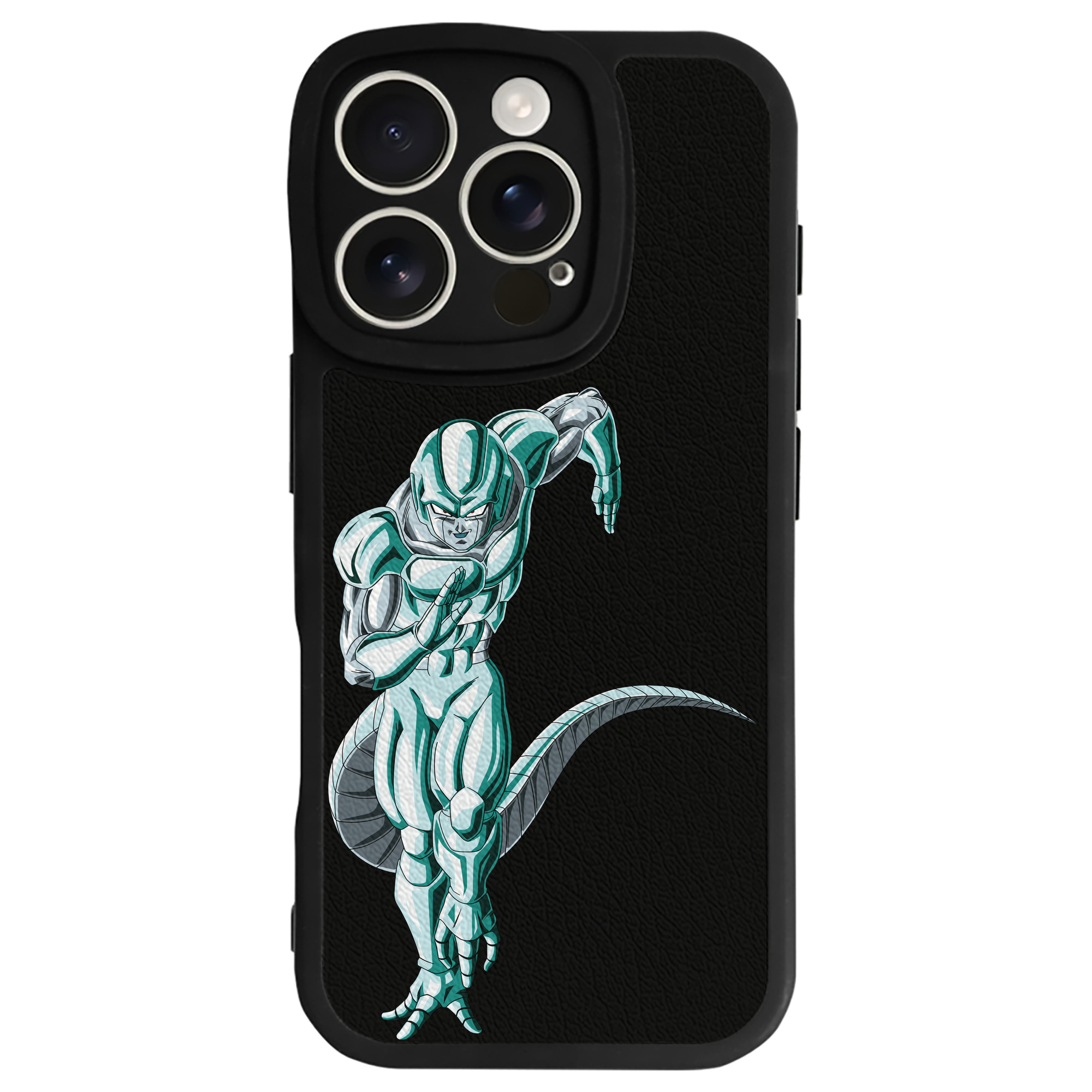 （画像用） ドラゴンボール フリーザ DRAGON BALL Frieza 【iPhone 16シリーズ対応】シリコンスマホケース（レザー調） 材質：シリコン